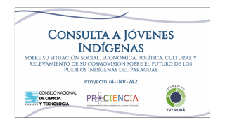 Consulta a jóvenes indígenas sobre su situación social, económica, política y cultural y relevamiento de su cosmovisión sobre el futuro de los pueblos indígenas del Paraguay